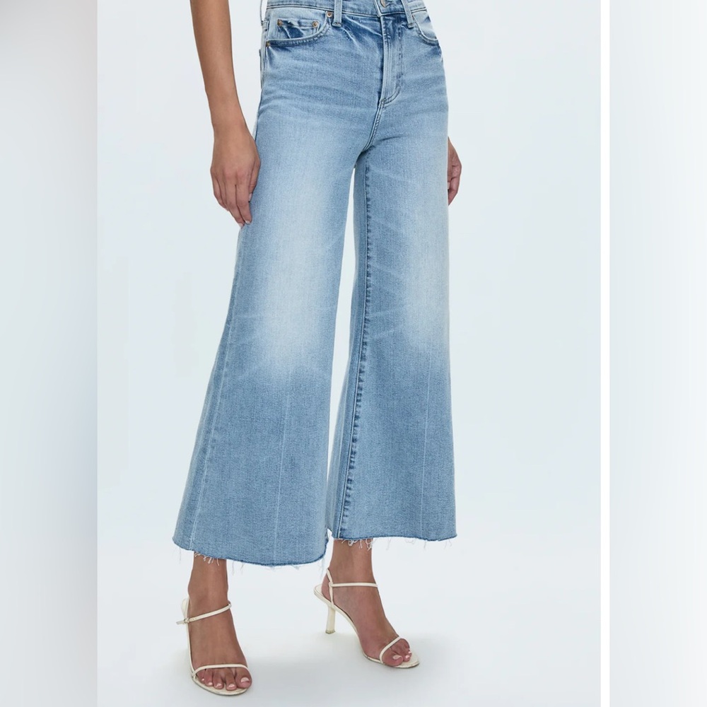 EUC PISTOLA izzy mid rise wide leg jean in strive